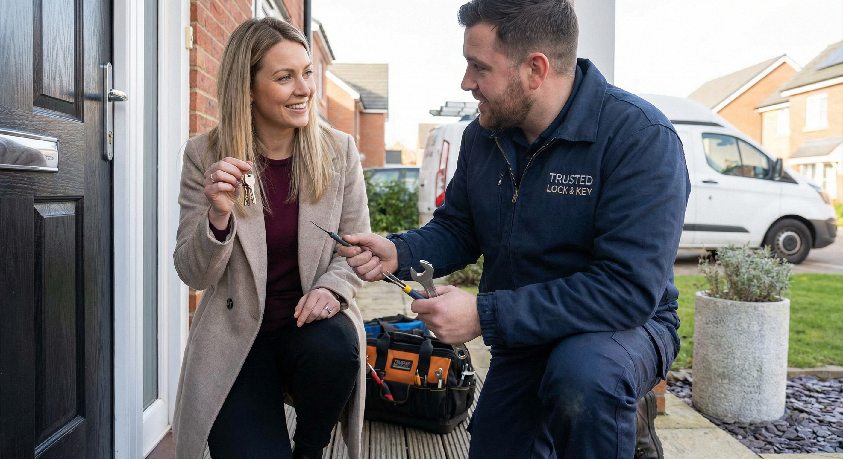 Schlüsseldienst bei der Türöffnung